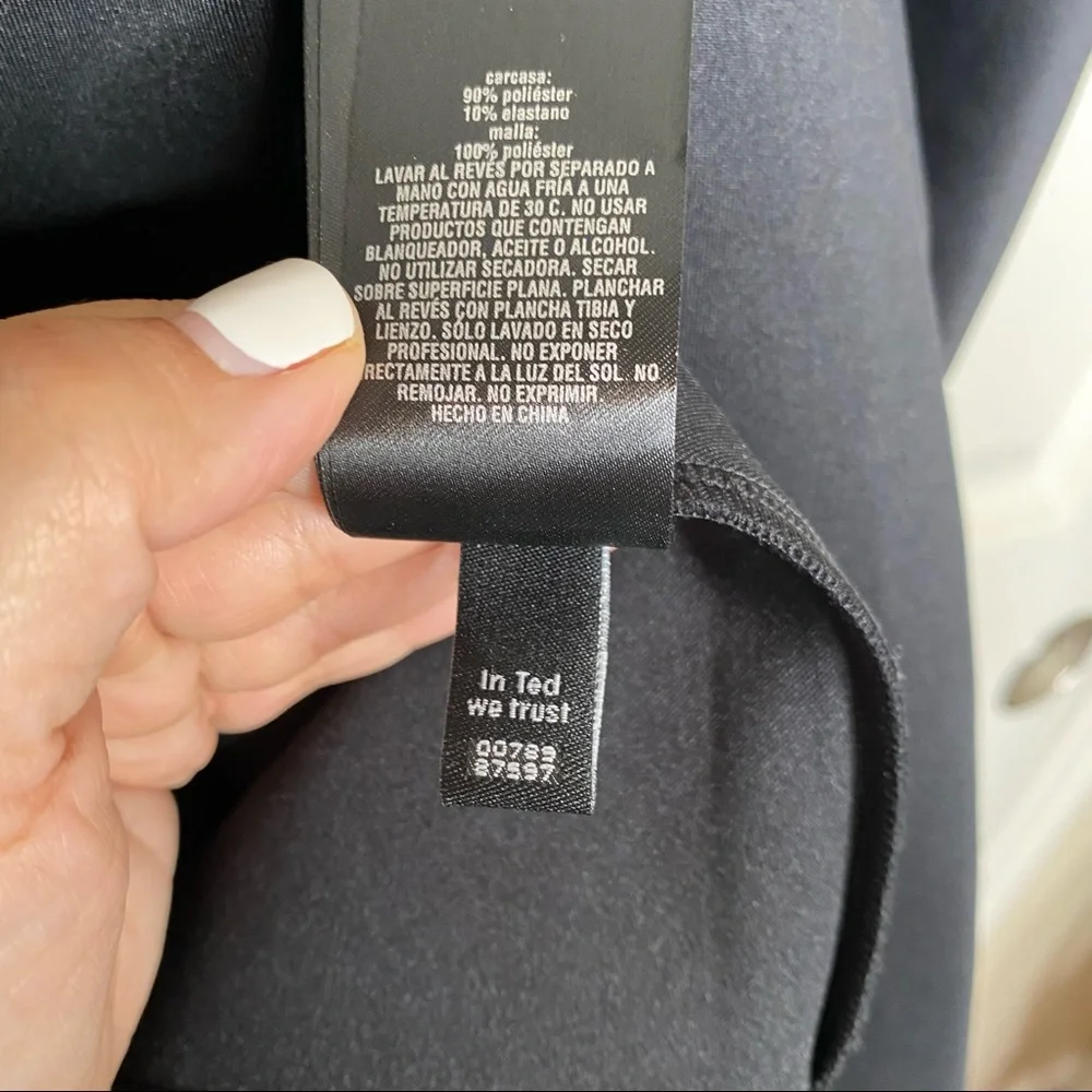 Ted Baker Dolli Dress in Black Size 2 - Picture 7 of 11